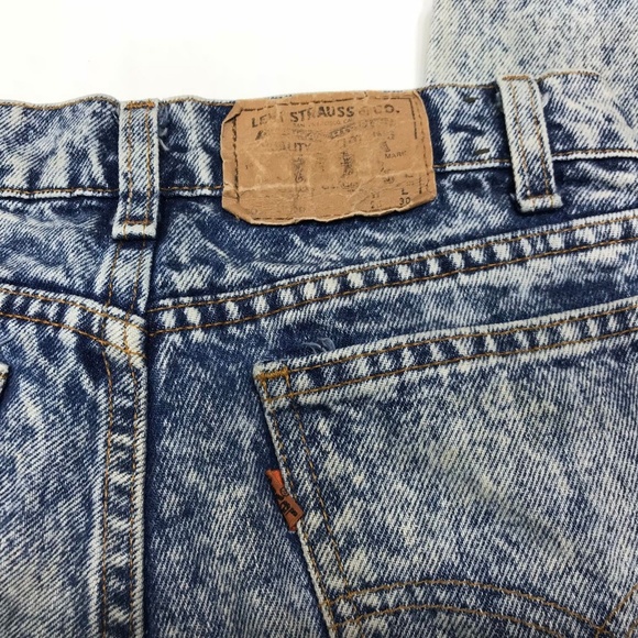 SOLD Levis Orange Tab Acid Wash Jeans Destroyed - Picture 4 of 8